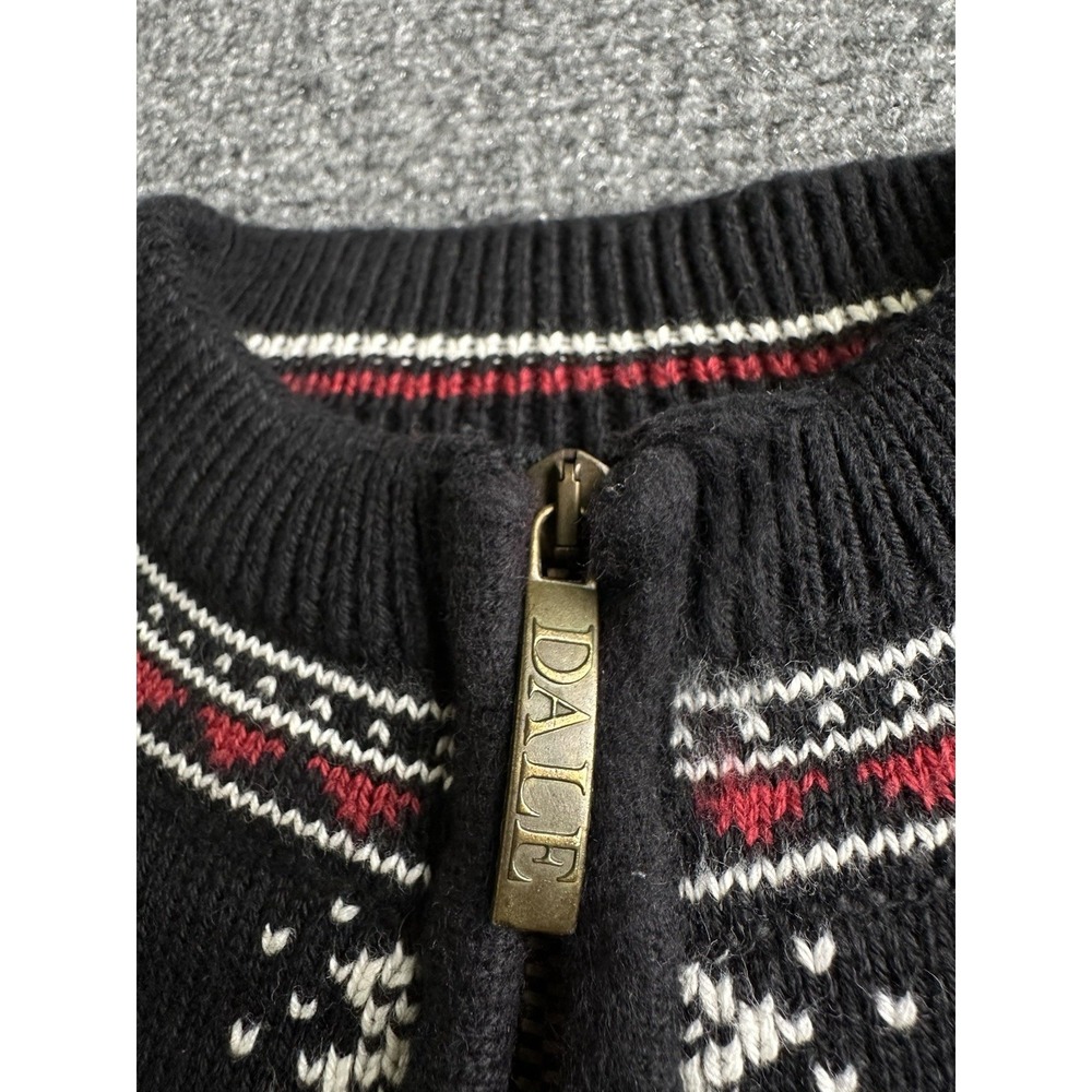 Mens Dale of Norway Nordic Fair Isle 1/4 Zip Sweater Made in Norway, Size M - Picture 4 of 8